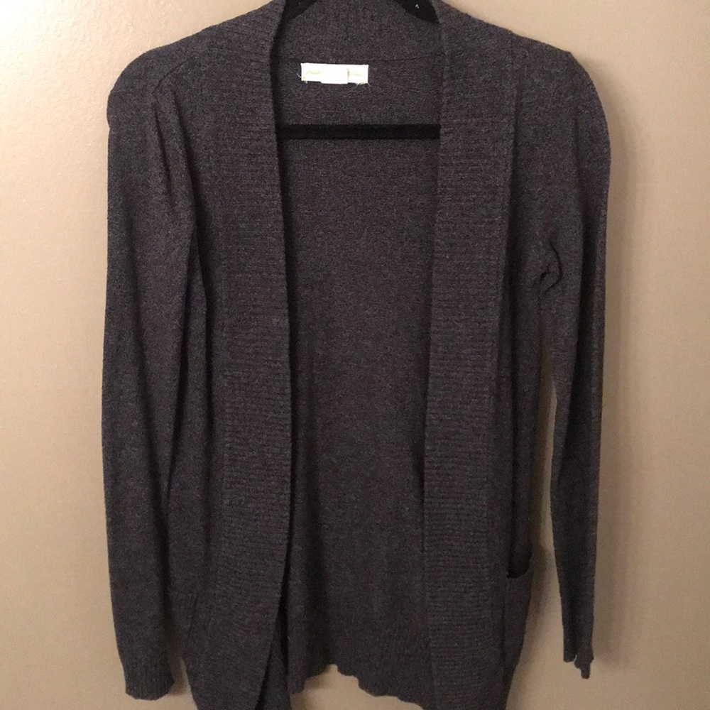 Staring at stars dark gray cardigan